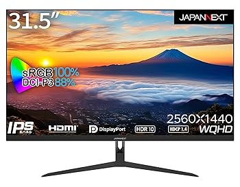 31.5インチ 144hz JAPANNEXT WQHD ゲーミング モニター Amazon.co.jp: 【Amazon.co.jp限定】 JAPANNEXT 31.5インチ